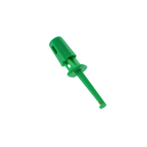 Groene testsonde aansluitclip met enkele haak van 4cm