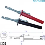 Geïsoleerde krokodillenklemmen catIII met banana-aansluiting TL22380 Amass