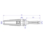 Conectores banana 4mm en varios colores disponibles para cables de medición