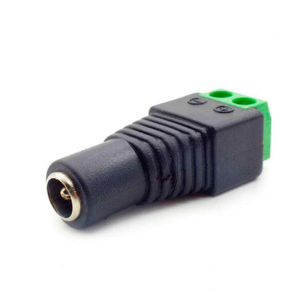 Vrouwelijke klemconnector voor voeding van ledstrip 12v DC