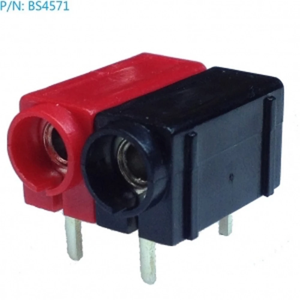 Amass 4mm female banana surface-mount connector BS4571 for PCB boards