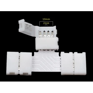 LED T-connector 4 pin 10mm 5050 RGB voor LED-strips YourLed