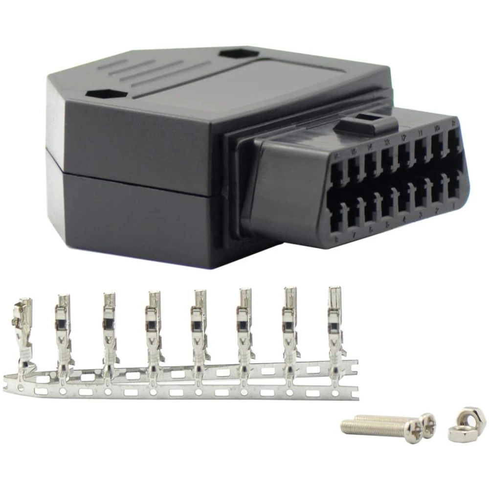 Universele OBD2 female connector voor diagnose en reparatie
