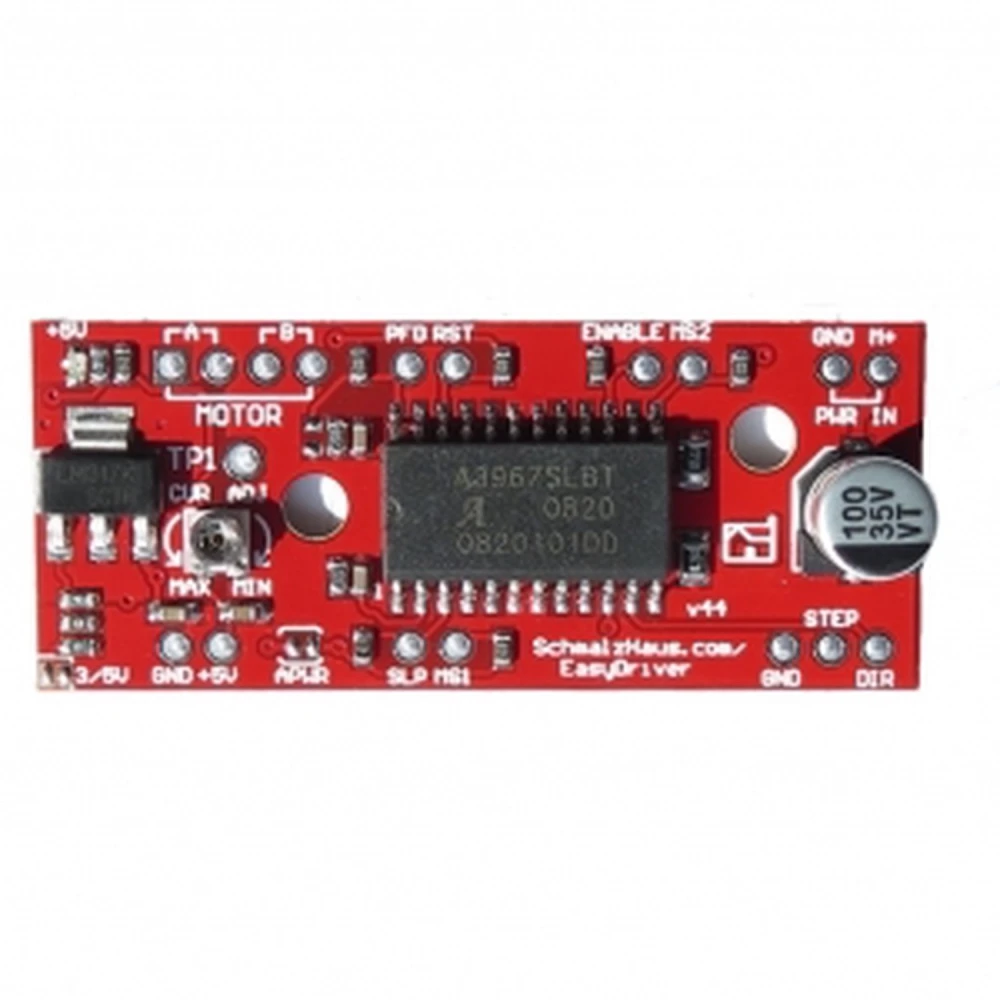 Easydriver V4.4 A3967 steppermotor driver voor Arduino