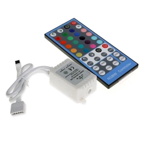 RGBW ledstrip controller 12V-24V met dimmer en IR afstandsbediening