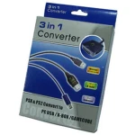 3-in-1 converter voor PS/PS2-controllers naar USB, GameCube en Xbox - Mayflash