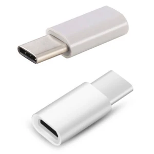 Micro USB 2.0 naar USB-C USB 3.1 type C adapter wit