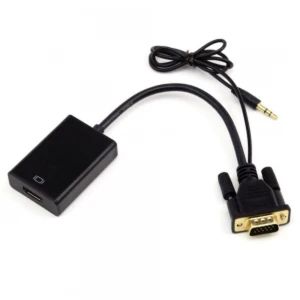 satkit VGA naar HDMI converter met audio voor video- en geïntegreerd geluid