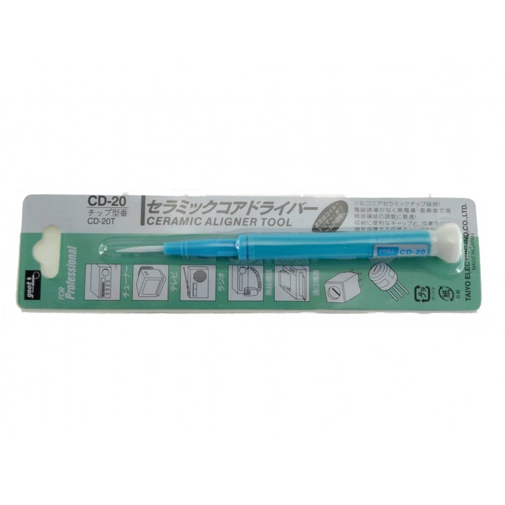 Keramische afstelschroevendraaier voor potentiometers GOOT CD-20 1,8mmx0,4mm