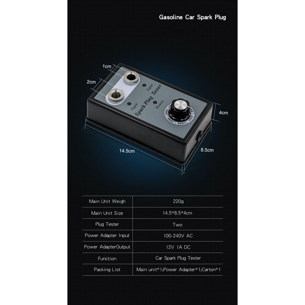 Dubbel bougietester voor auto - ontstekingsanalysator TSX TOOL