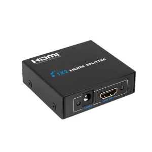 HDMI splitter 1x2 Full HD met 1 ingang en 2 uitgangen, compatibel met 1080p HDTV en 3D