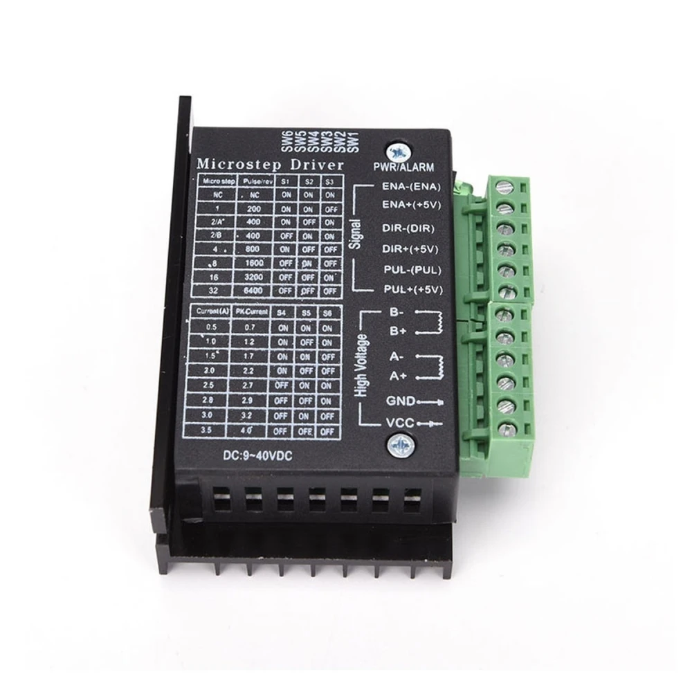 TB6600 driver voor stappenmotor tot 4A 9V-40V compatibel met Arduino