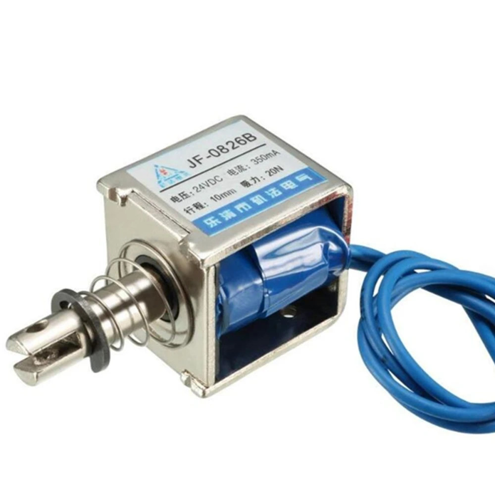 24V lineaire solenoïde JF-0826B met veerretour