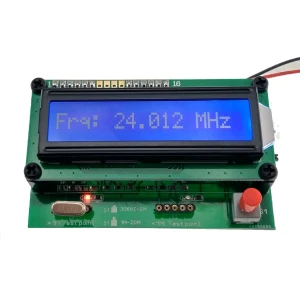 Apparaat om kwarts kristallen te testen en meten (30 kHz tot 20 MHz)
