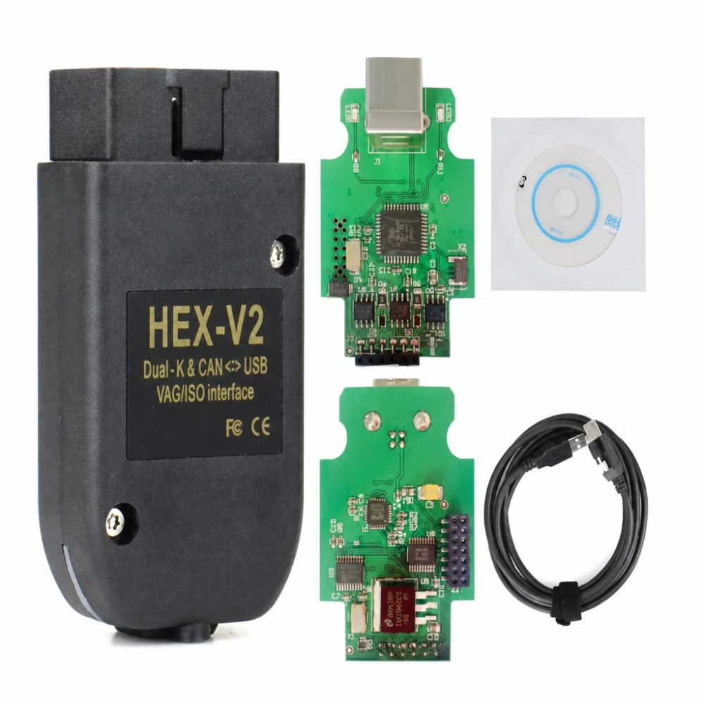 Diagnostische Scanner HEX-V2 VCDS V25.3 ATMEGA162 Compatibel VW Audi Seat Skoda 1996-2017