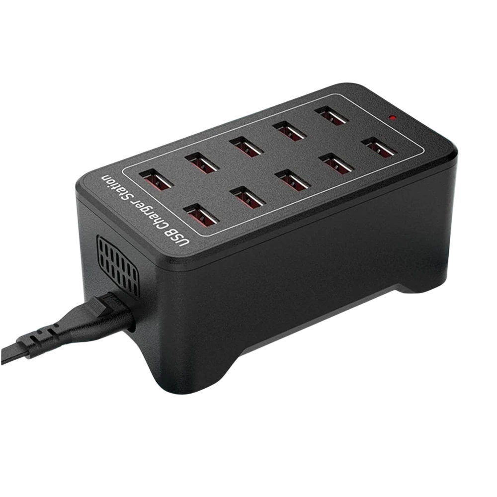 USB-oplaadstation 10 poorten met IQ Charge - 50W 12A, 2.4A per poort