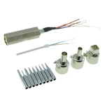 Vista lateral de la estación de soldadura 2 en 1 Mlink H2 con soporte y accesorios