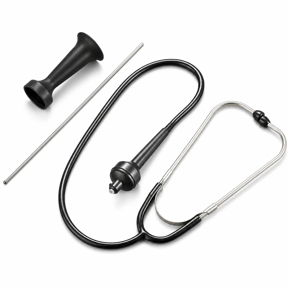 Professionele mechanische stethoscoop met verwisselbare metalen sonde