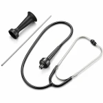 Professionele mechanische stethoscoop met verwisselbare metalen sonde