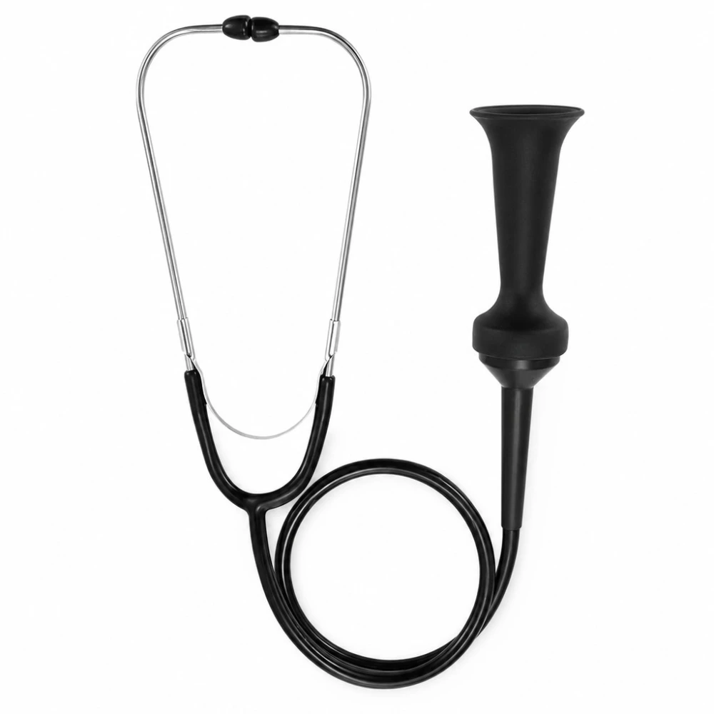Professionele mechanische stethoscoop met verwisselbare metalen sonde