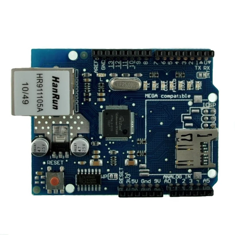 Ethernet Shield W5100 compatibel met Arduino voor Arduino UNO en MEGA