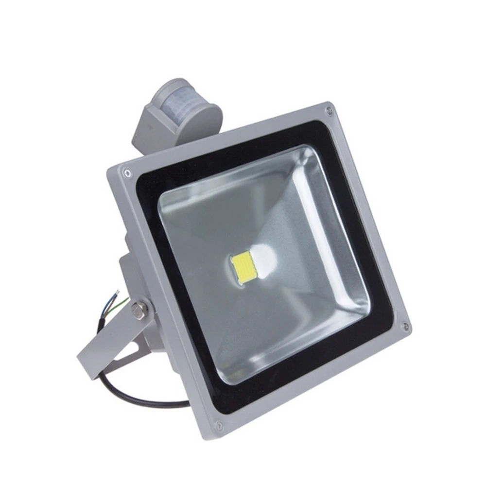 LED schijnwerper 50W met bewegingssensor en 6000K wit licht