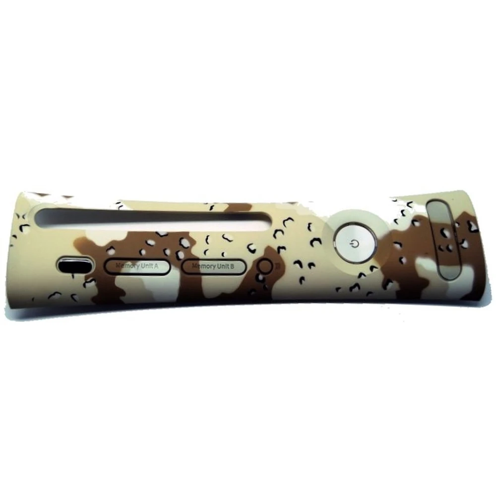 Xbox 360 front cover camouflage beige bruin om je Xbox 360 te personaliseren