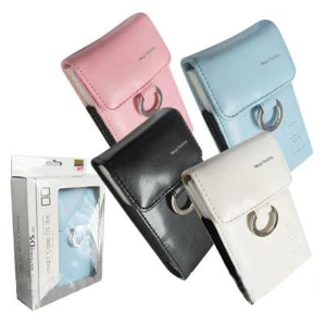 NDS Lite leren hoes marineblauw - Smart Case DS Lite tas met ring