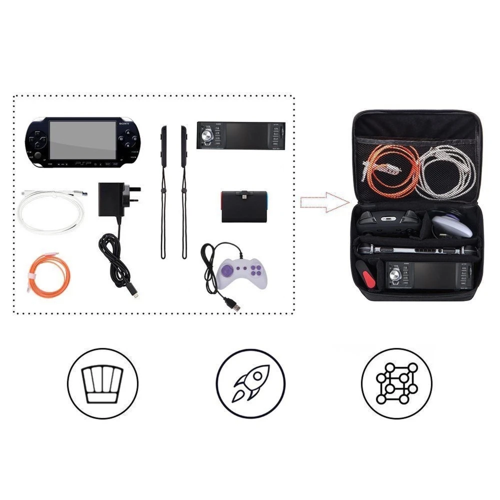 Draagtas voor Nintendo Switch met ruimte voor console en accessoires