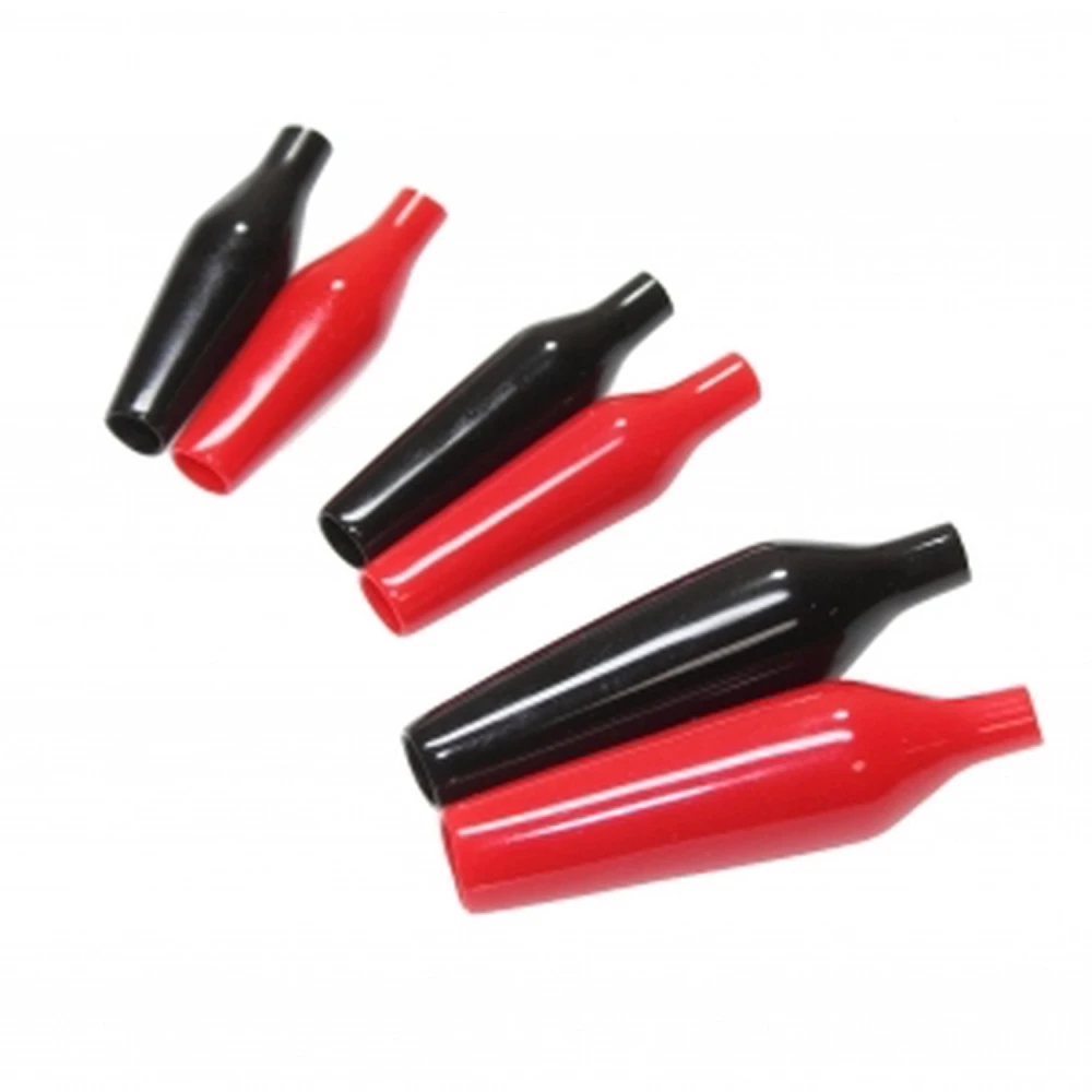 PVC hoezen voor krokodillenklemmen - set van 2 stevige beschermers