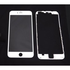 Glas Wit Vervangend Buitenscherm Voor Iphone 6plus + Zelfklevende Bezzel