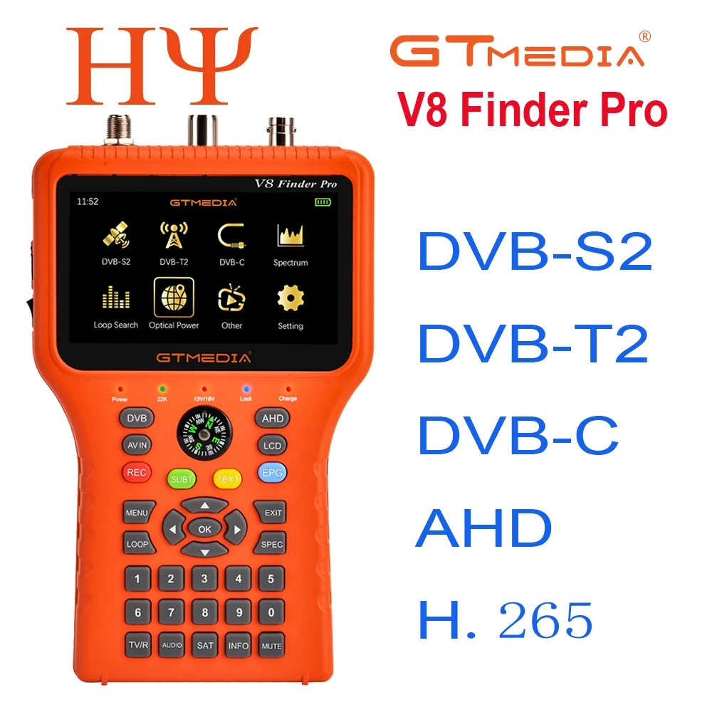 GTmedia V8 Finder Pro: satellietmeter en signaalzoeker