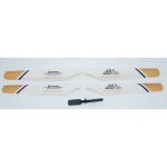 Helicóptero RC M-1 V2 rojo con palas de recambio