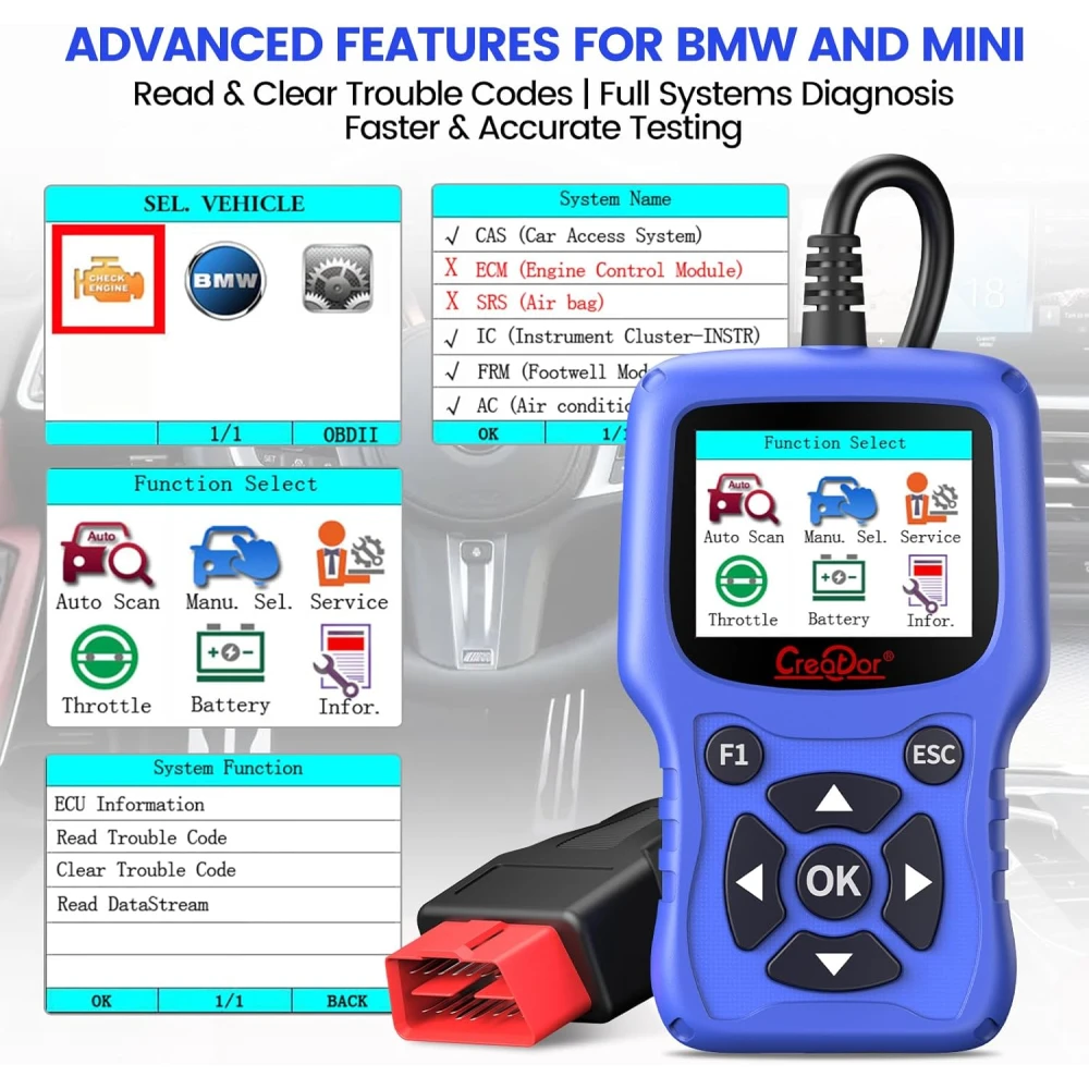 BMW Creator C420 OBD2 diagnoseapparaat voor BMW en Mini met geavanceerde functies