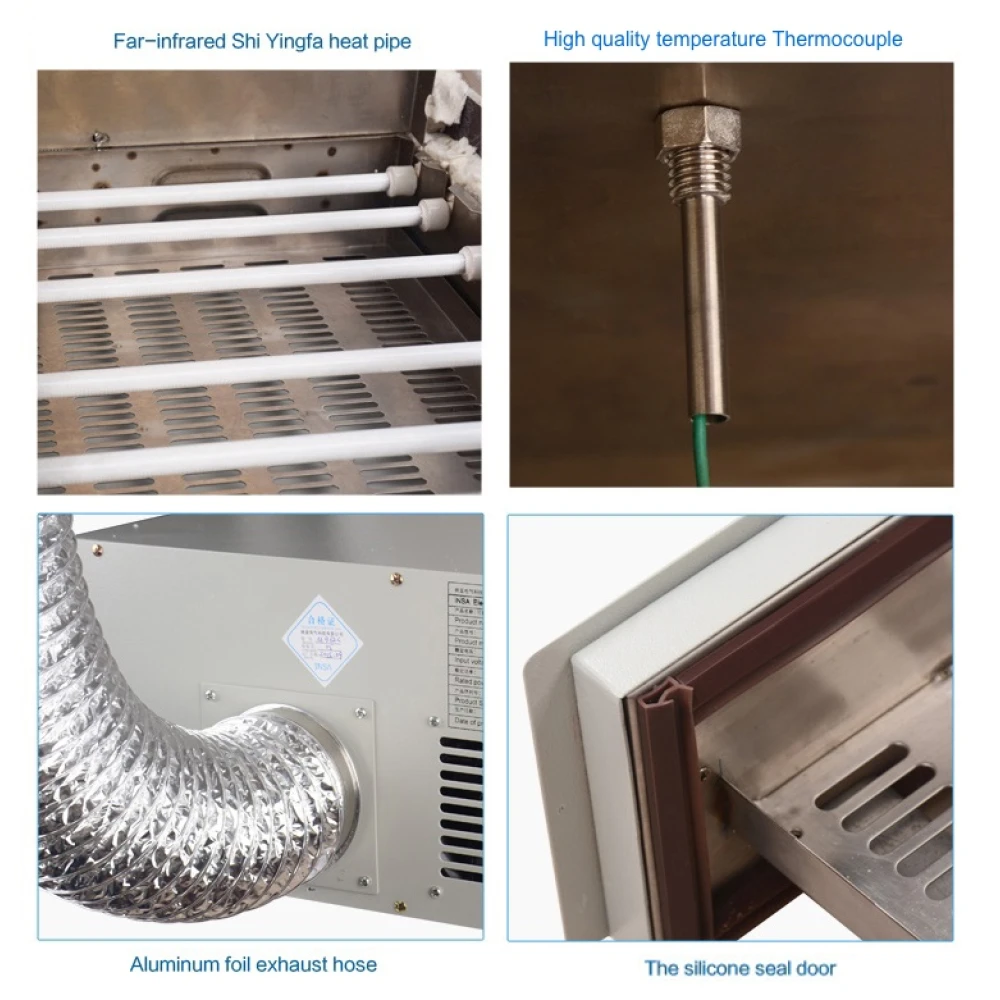 INSA M962D infrarood reflow-oven met automatische regeling en hoge precisie