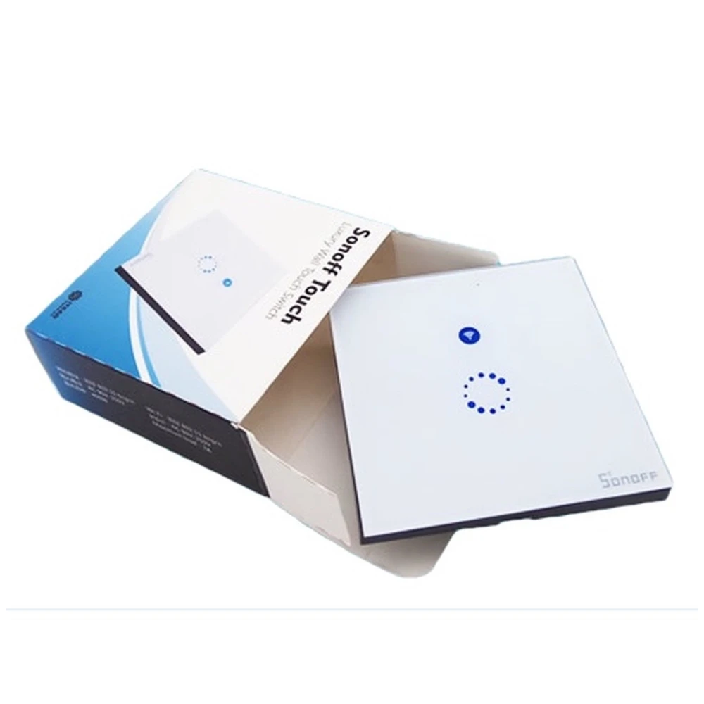 Sonoff WiFi-schakelaar touch voor domotica, Alexa en Google Home