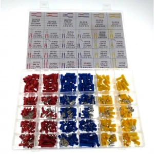 satkit Set 480 geïsoleerde kabelschoenen met 30 verschillende soorten om te krimpen