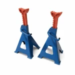 Set van 2 Bok­ken 12 Ton met Dubbele Beveiliging — Verstelbare Stalen Axle Stands 46-76 cm voor Auto, Bestelwagen, Vrachtwagen en Machines TSX TOOL