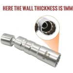 Set van 2 flexibele magnetische bougiesleutels 14 mm en 16 mm TSX TOOL