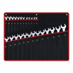 Set van 26 Combinatiesleutels Ring-Steek 6-32mm Cr-V Staal met Koffer