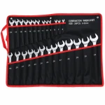 Set van 26 Combinatiesleutels Ring-Steek 6-32mm Cr-V Staal met Koffer