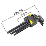 Lange inbussleutelset met kogelkop 9-delig 1,5-10mm