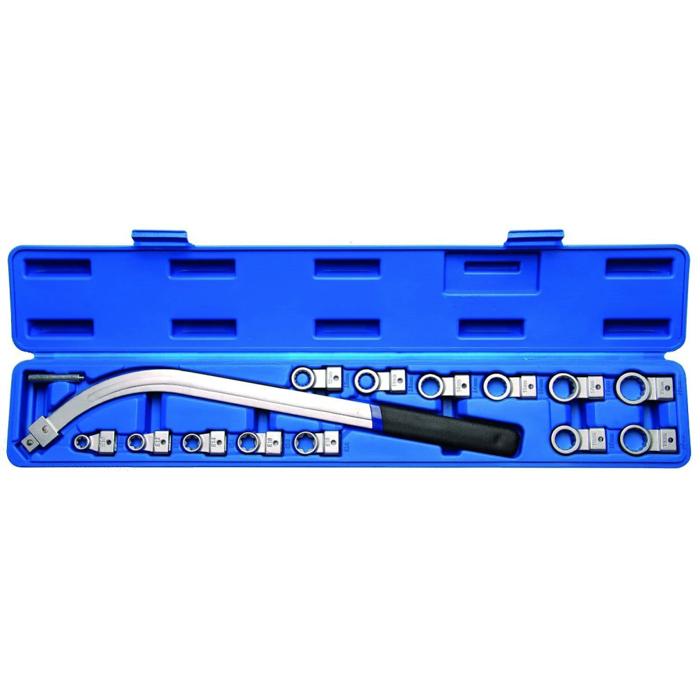 Universele sleutelset voor distributieriemen Torx en 12-kant, 15-delig