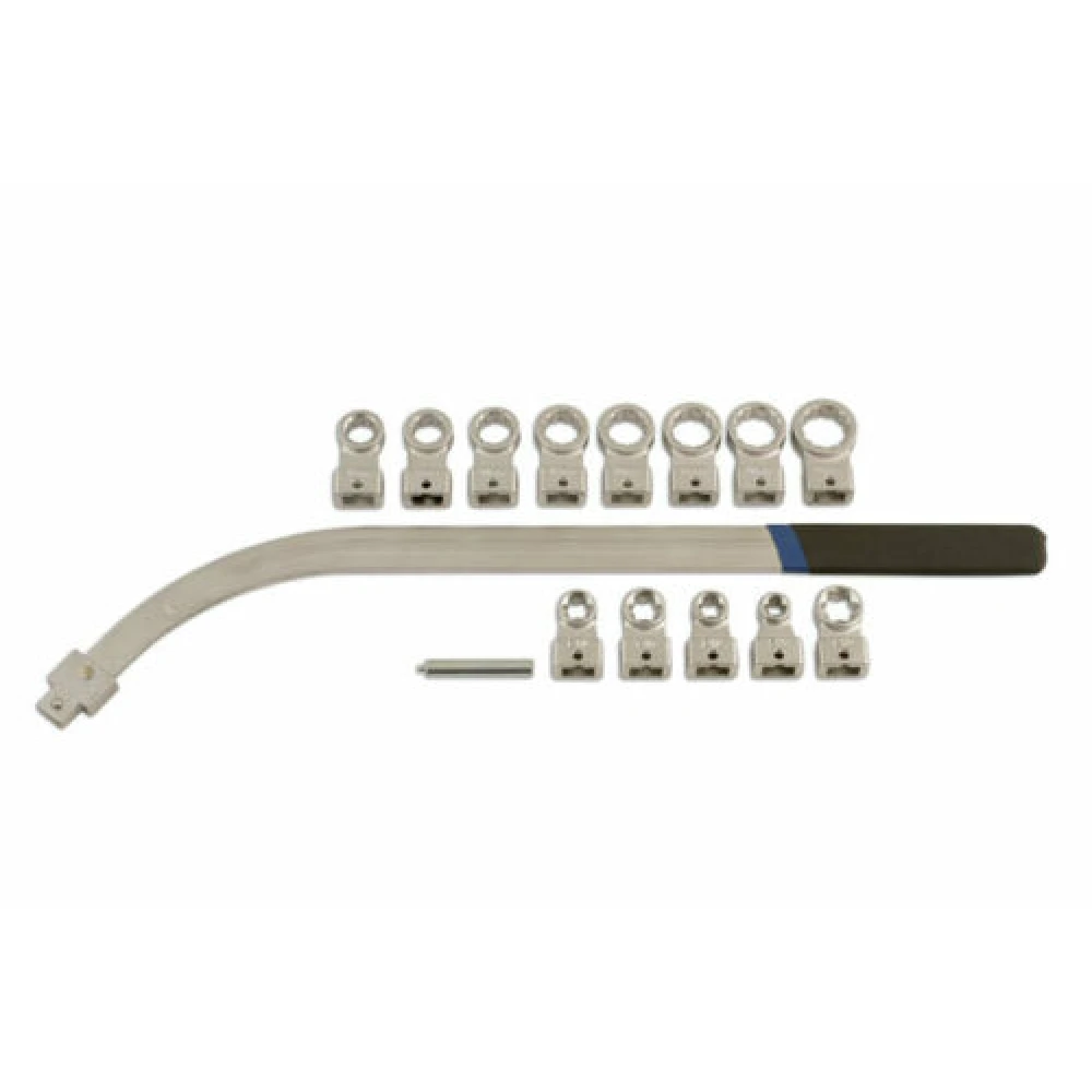 Kit de herramientas para tensar correas de distribución con llaves Torx y de 12 caras en estuche