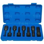 Torx-dopsleutelset impact 1/2 T30-T80 - 8-delig TSX TOOL