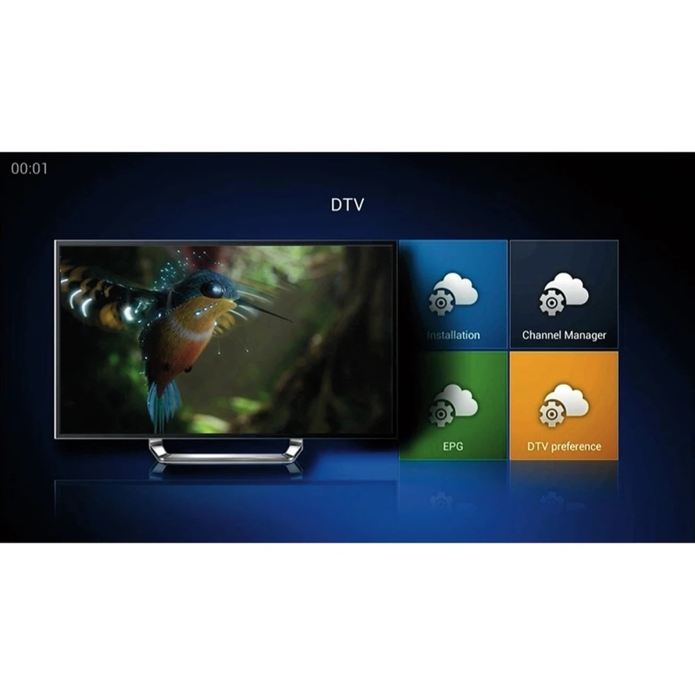 Kii Pro dubbele tuner DVB-S2 DVB-T2 Android TV Box 2GB/16GB 4K