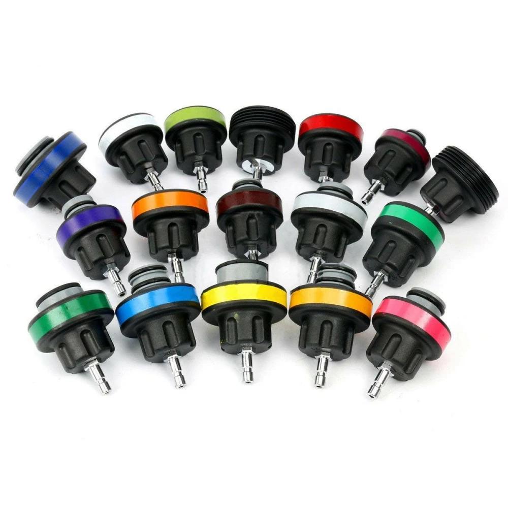 Adaptadores codificados por color para comprobador sistema refrigeración radiador TSX TOOL