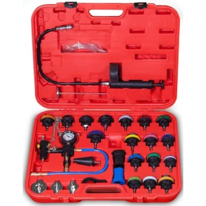 Koelsysteem radiateur tester kit met 26 delen en adapters