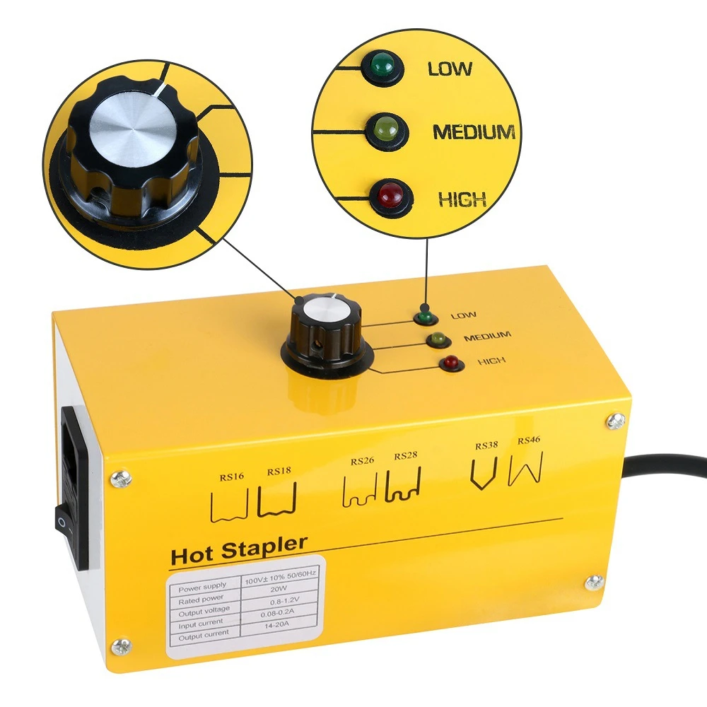 Grapadora caliente TSX TOOL con maletín y grapas variadas