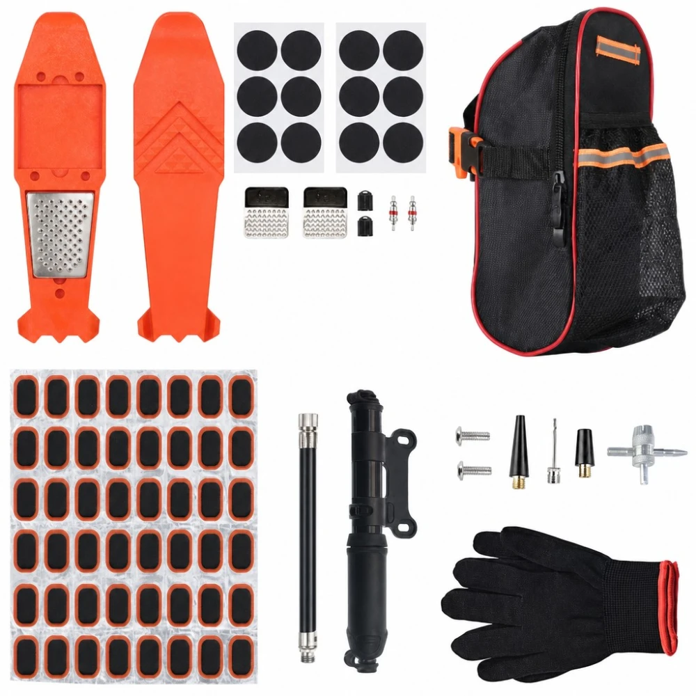 Bandenreparatieset Moto Fiets 81 Stuks Pluggen Priem Tubeless